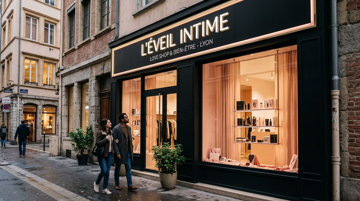 Boutique érotique à Lyon Intérieur d'un love shop à Lyon