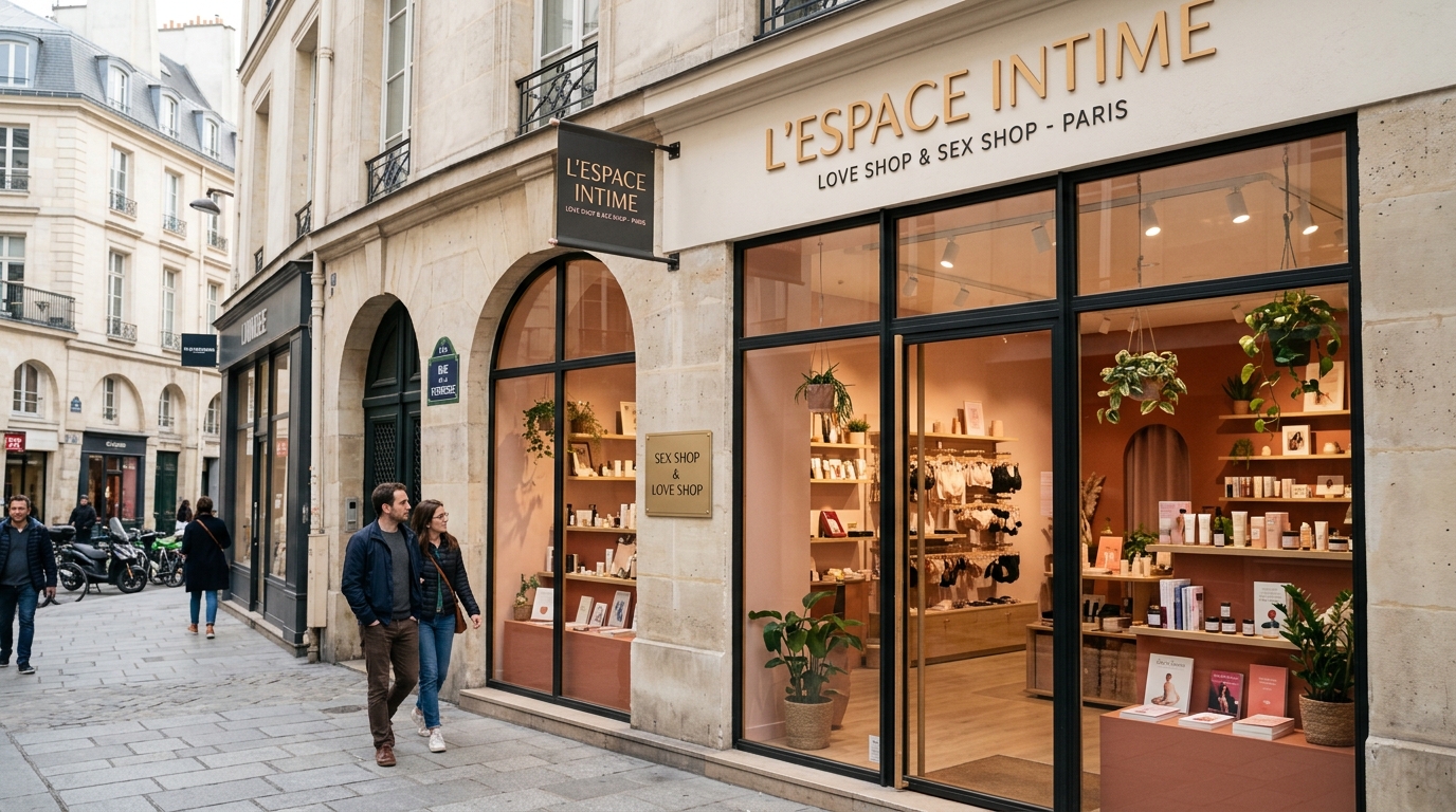 Boutique érotique à Paris Intérieur d'un love shop à Paris