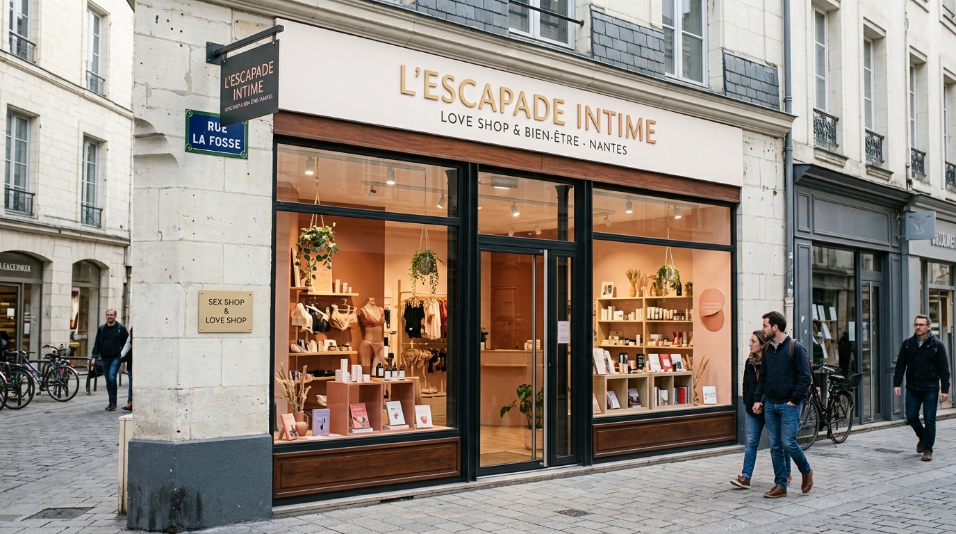 Sex shop à Nantes Intérieur d'un sex shop à Nantes