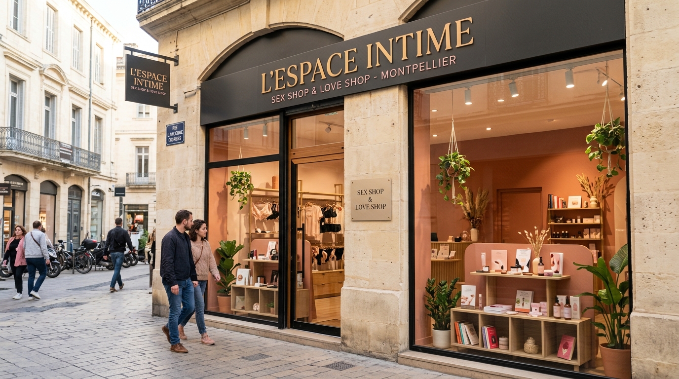 Sex shop à Montpellier Intérieur d'un sex shop à Montpellier