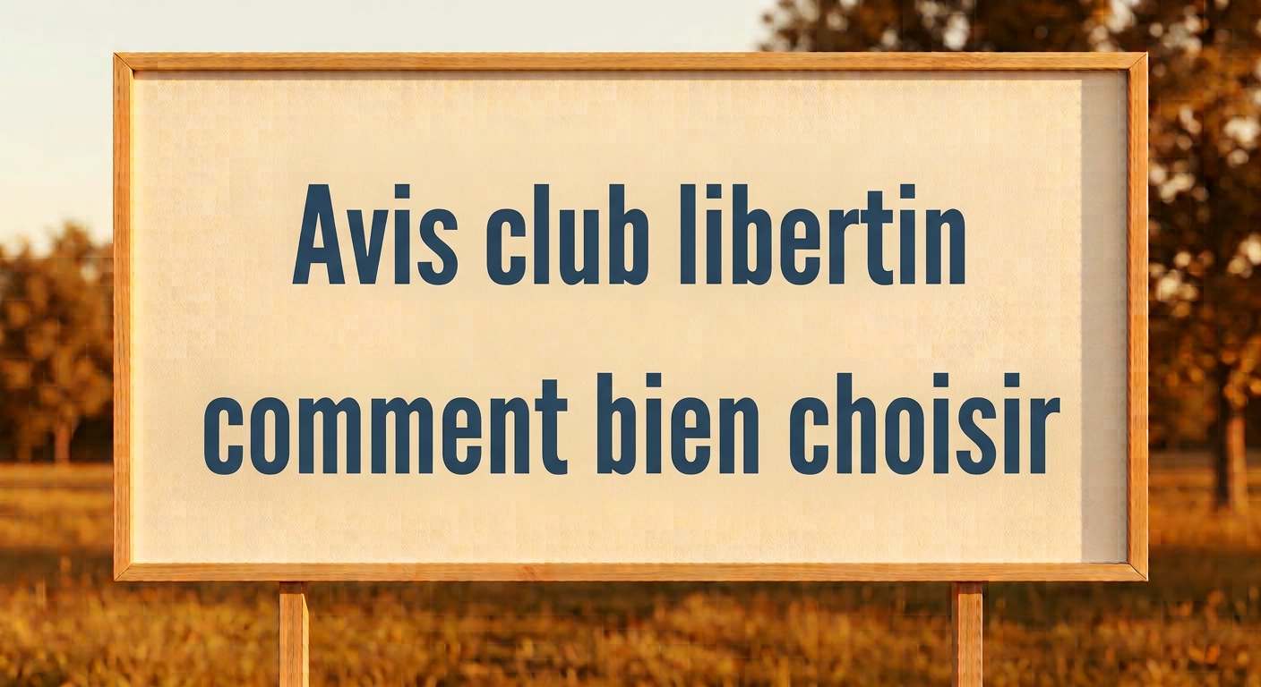 Avis club libertin : comment bien choisir ? Avis club libertin : comment bien les lire