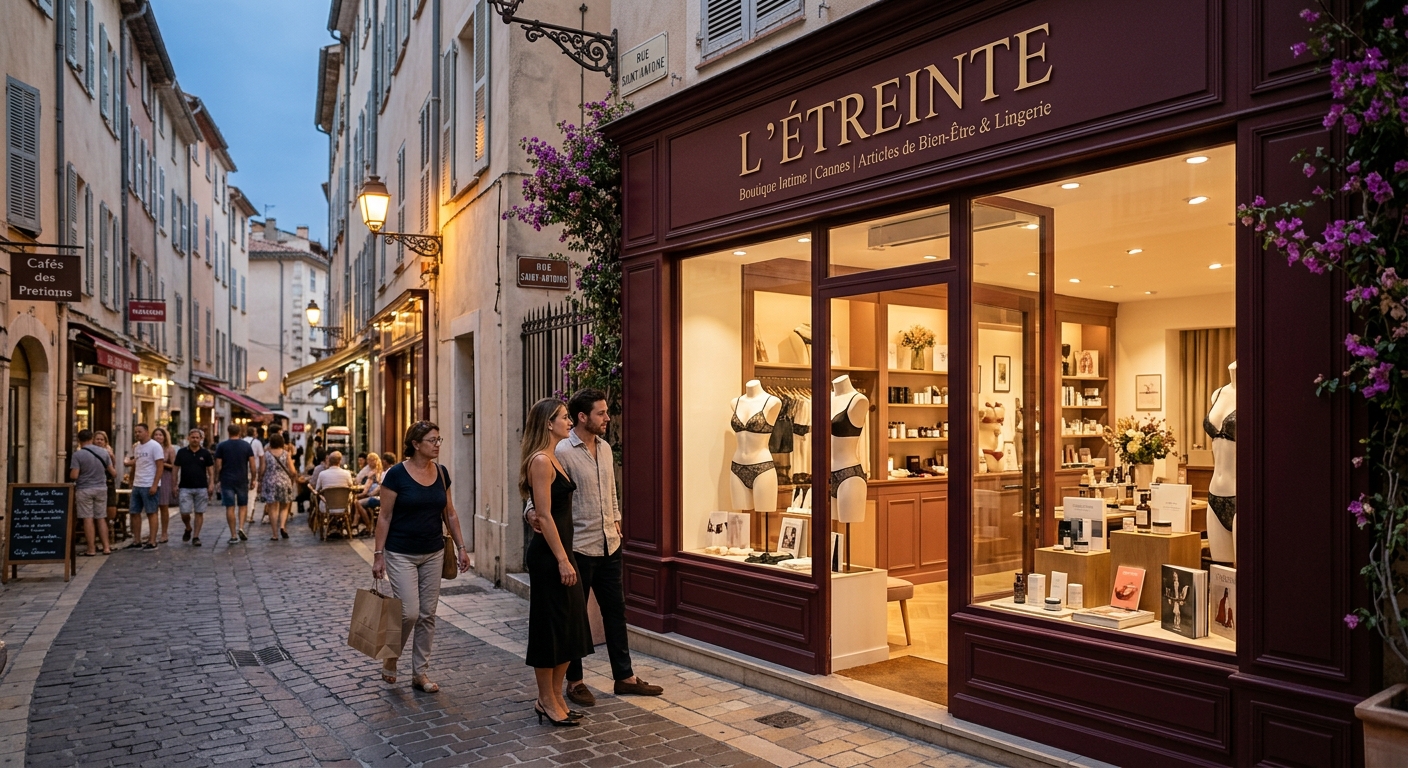 Boutique érotique à Cannes Intérieur d'un love shop à Cannes