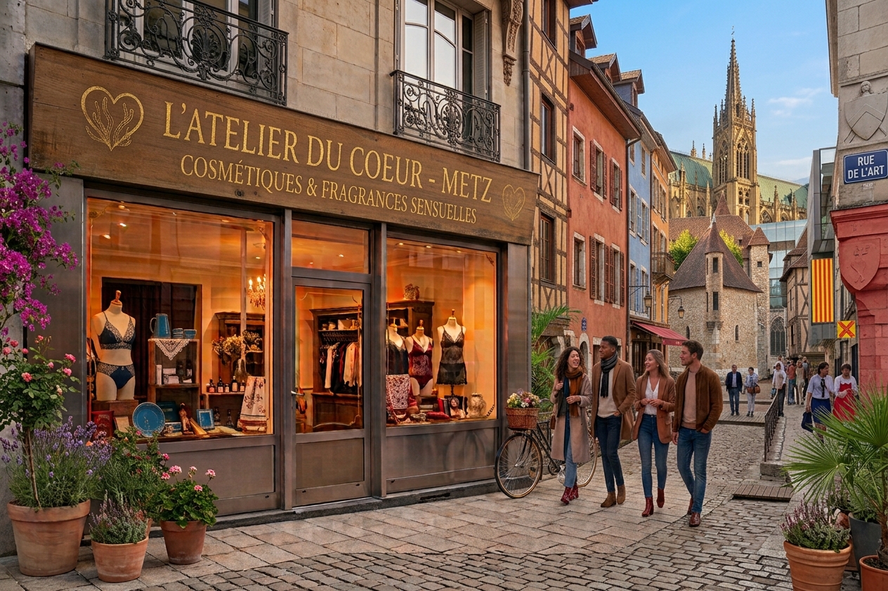 Boutique érotique à Metz Intérieur d'un love shop à Metz