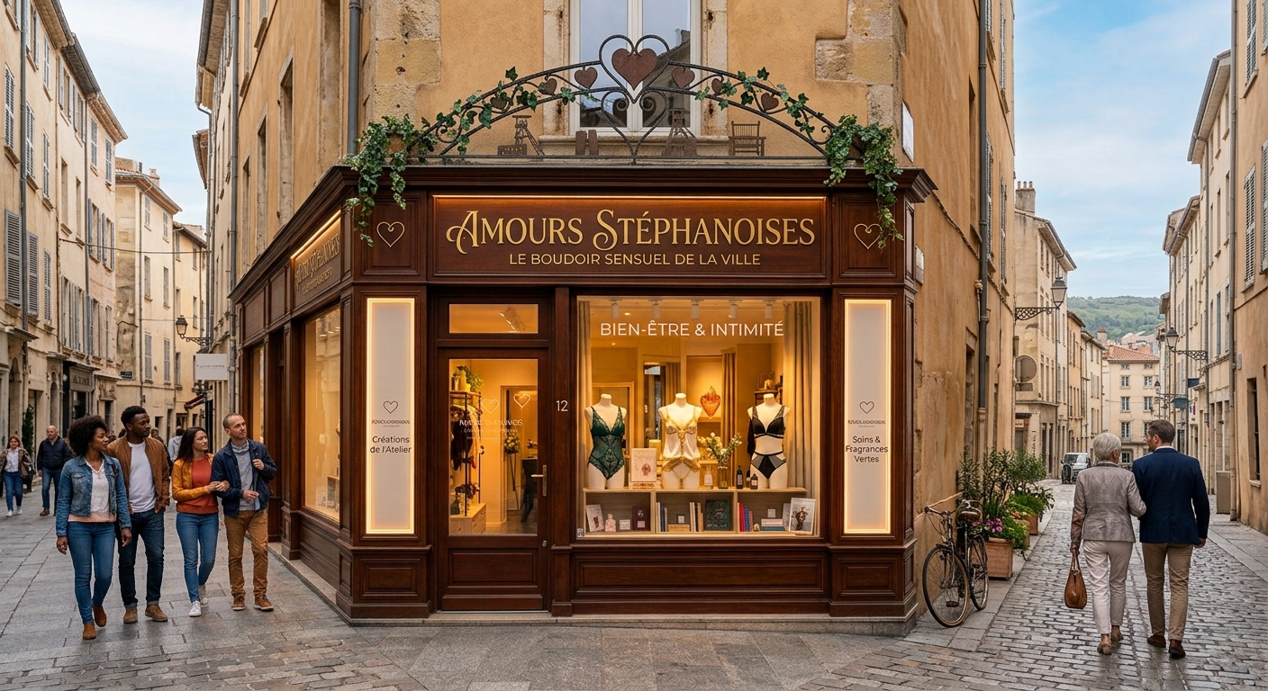 Boutique érotique à Saint-Étienne Intérieur d'un love shop à Saint-Étienne