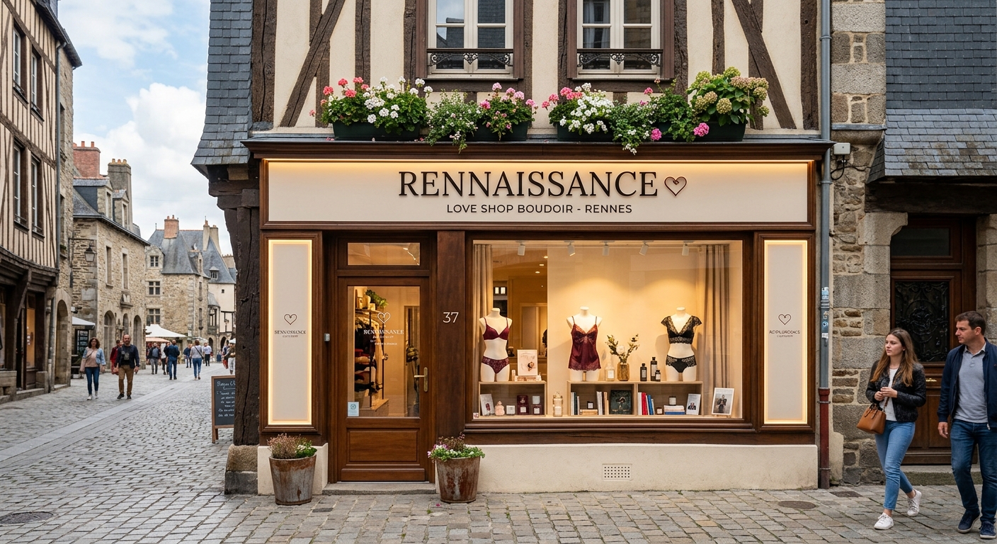 Boutique érotique à Rennes Intérieur d'un love shop à Rennes