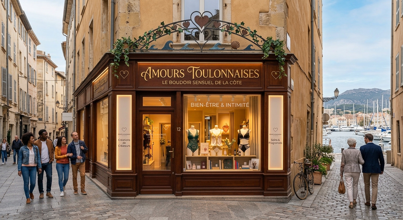 Boutique érotique à Toulon Intérieur d'un love shop à Toulon
