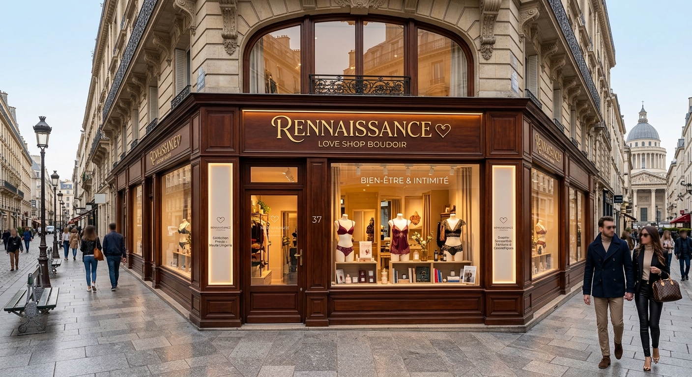 Intérieur d'un love shop à Grenoble