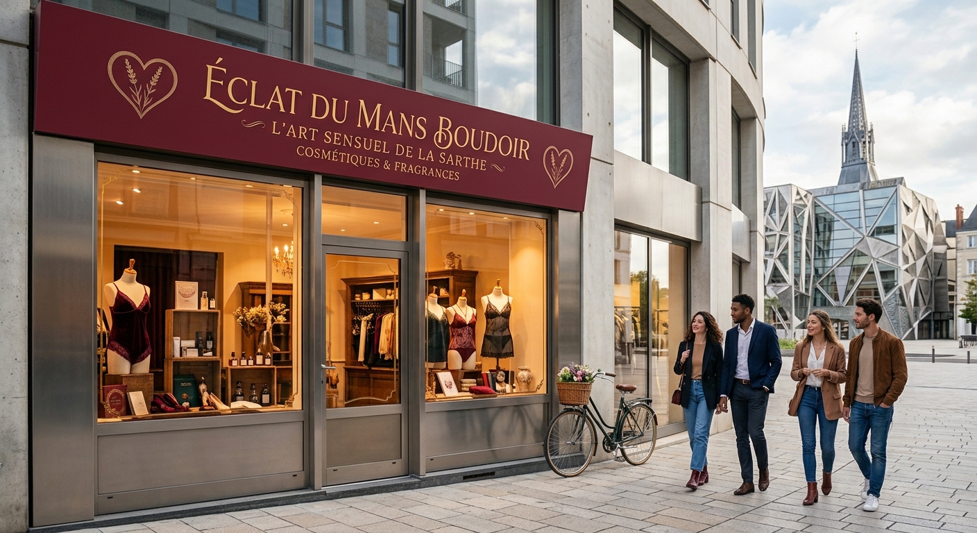 Intérieur d'un love shop au Mans