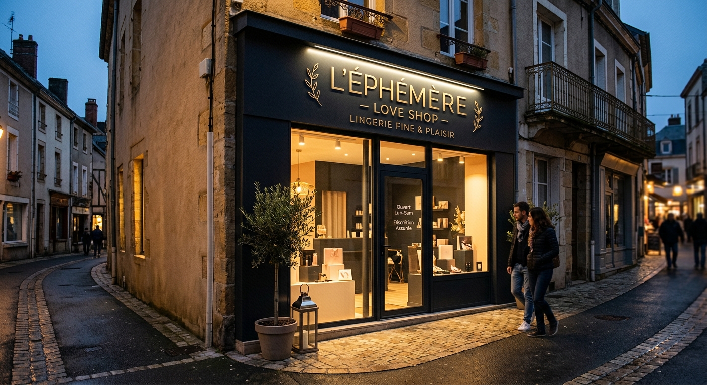 Intérieur d'un love shop à Tourcoing