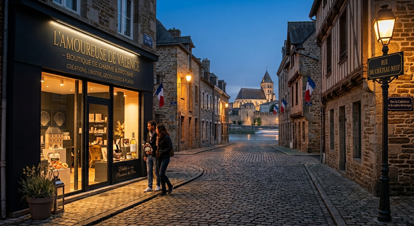 Intérieur d'un love shop à Valence