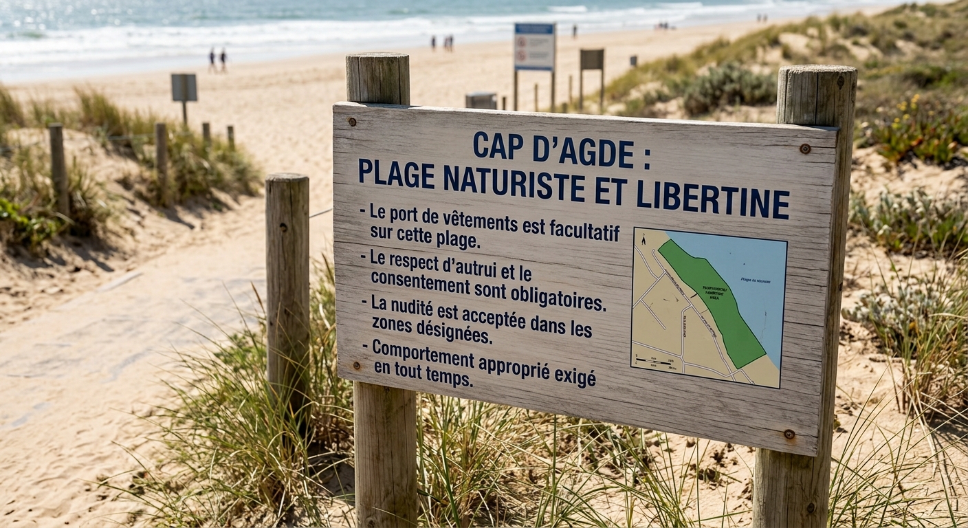 Cap d'Agde : guide du village naturiste et libertin Front de mer du village naturiste du Cap d'Agde